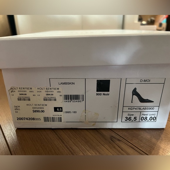 SOLD-Dior Black Heels (beautiful lightly worn!) - Picture 4 of 4